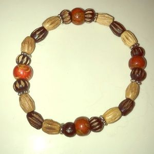 Tibetan wood bead bracelet